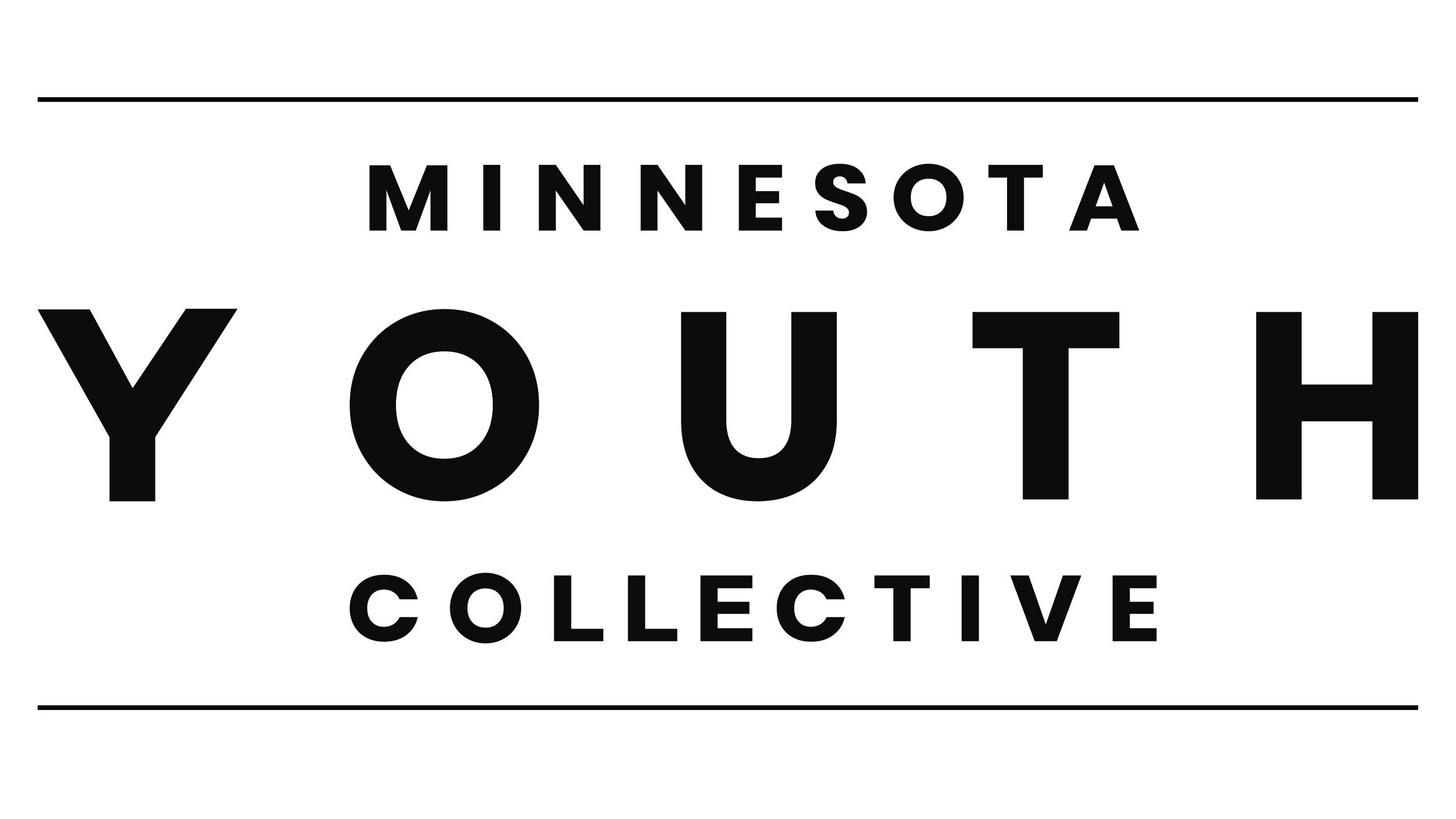 Graphic with black text: Minnesota Youth Collective